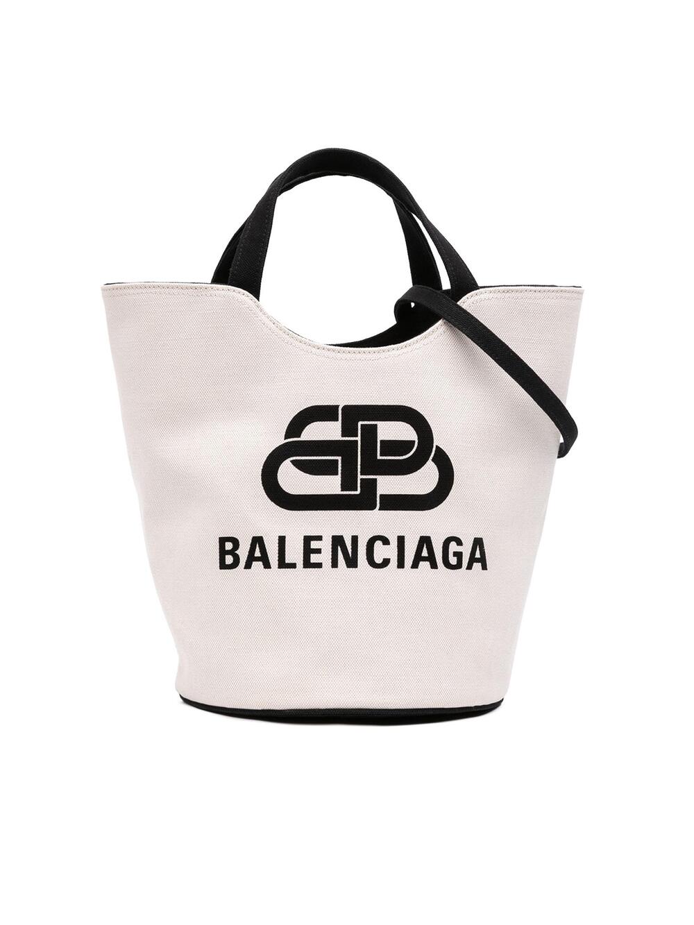 Balenciaga Canvas Wave Bucket Bag M #362964B40B